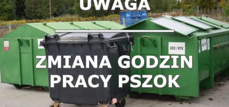 2 listopada PSZOK w Jędrzychowicach będzie nieczynny