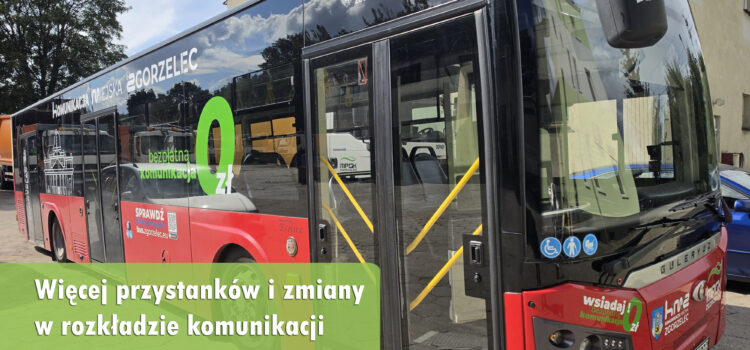 Więcej przystanków i zmiany w rozkładzie komunikacji miejskiej od 1 września